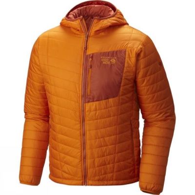 Chaquetas Mountain Hardwear Thermostatic Hooded Hombre Naranjas / Cobra - Chile UVW870169